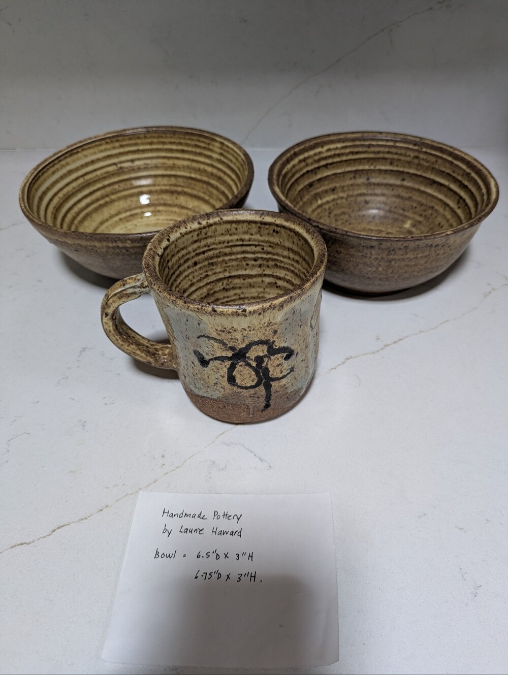 Handmade ceramic Bowls & Mug
